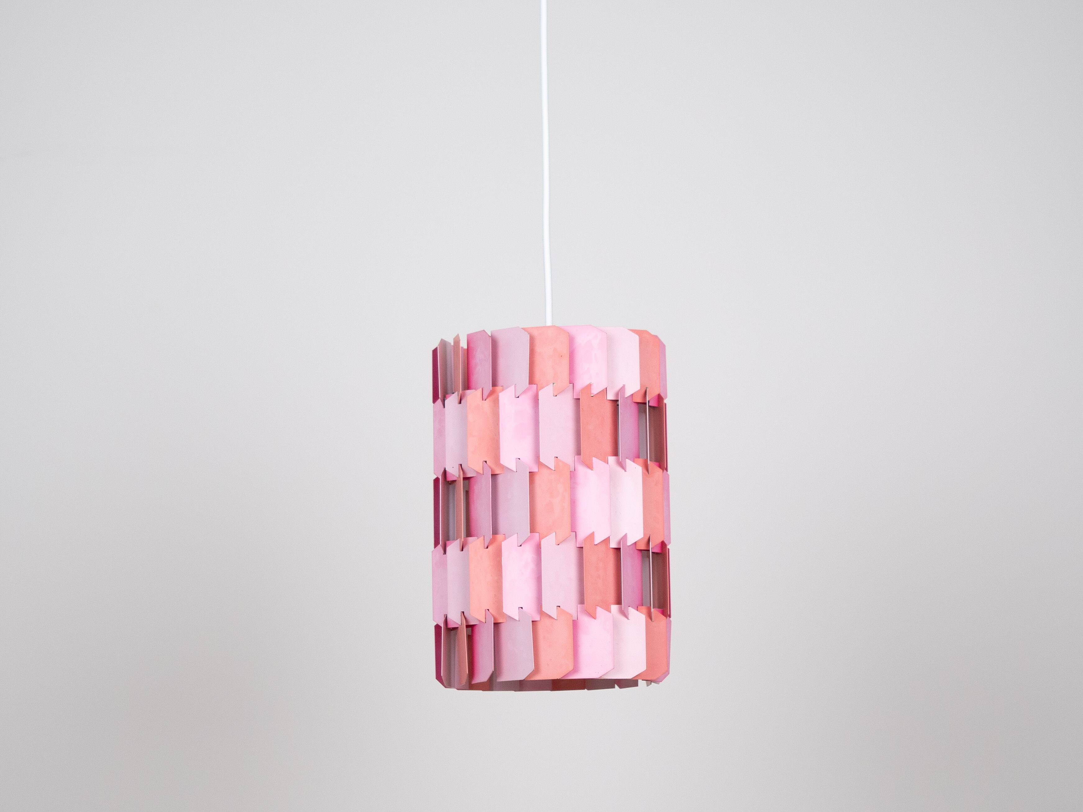 Lampe à suspension danoise vintage Facet pop de Louis Weisdorf, Lyfa, 1972