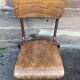 Set of 4 industrial chairs vintage school communities mullca 60s