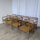 Set of 8 STOL Kamnik Armchairs / Yugoslav Mid Century Vintage Dining Chair