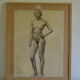 Charcoal drawing academician circa 1900