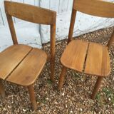 A pair of Chair grain of Café Pierre Gautier - Delaye