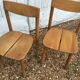 A pair of Chair grain of Café Pierre Gautier - Delaye