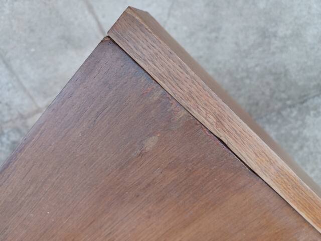 Vintage Scandinavian-style dressing table and chest of drawers by Claude Vassal, available at Magasins Pilotes.