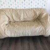 Light beige leather sofa Flou