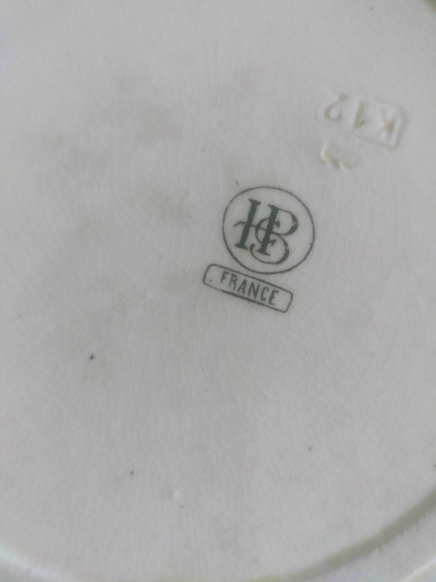Set of 9 sepia plates Paris