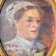 Antique Portrait Oil Painting With Wooden gilded frame 58cm x 45cm