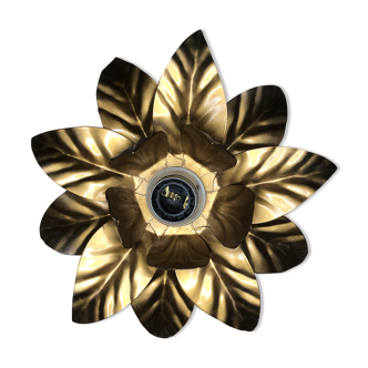 Wall light vintage gold metal flower