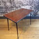 Table basse vintage formica marron sif