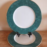 Duo of presentation plates Guy Degrenne in Limoges porcelain