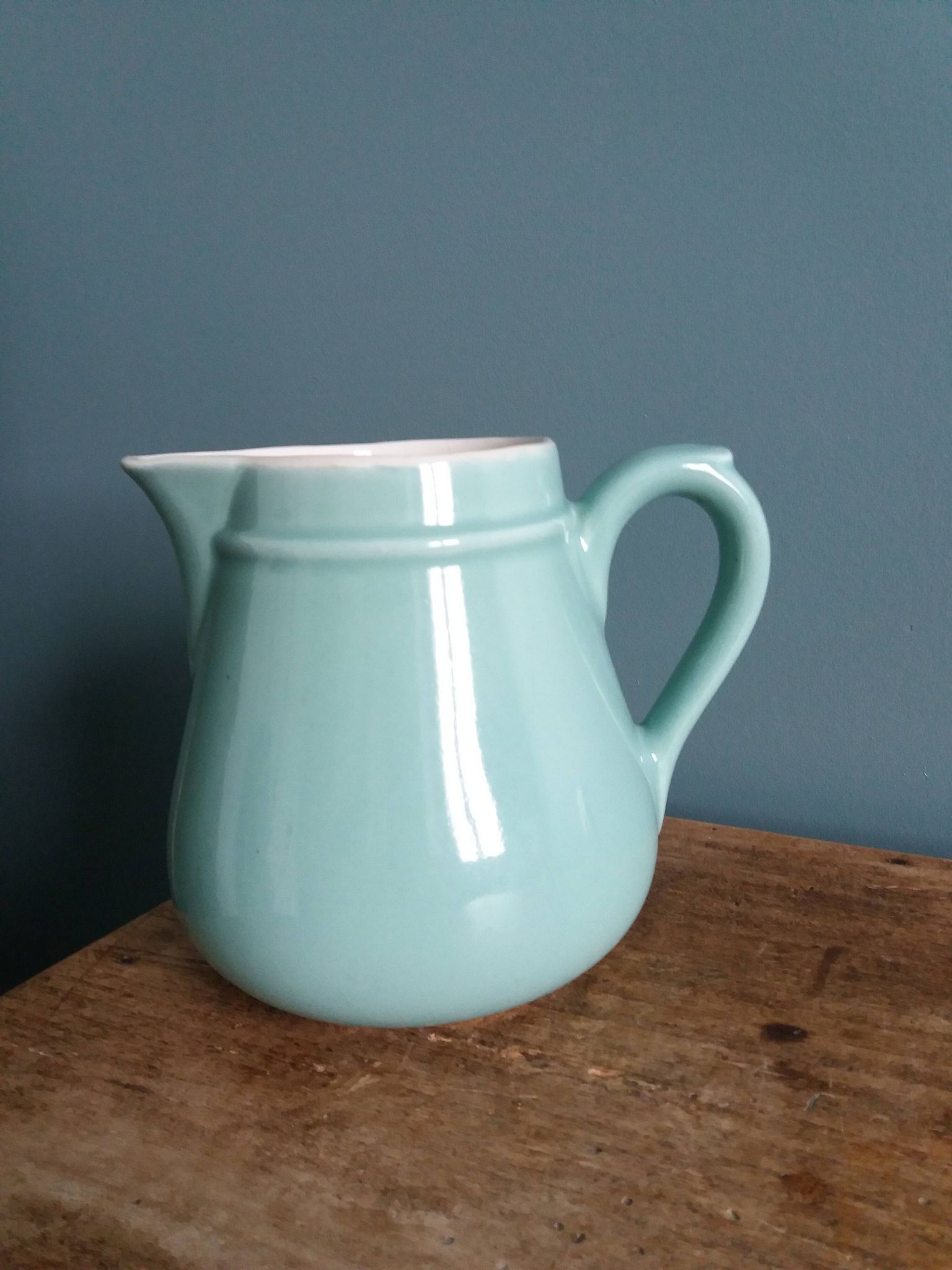 Saint Uze stoneware pitcher stamped Revol