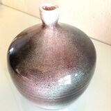 Soliflore ball vase in polychrome ceramic / 70s-80s