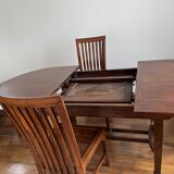 Set of wooden table and chairs