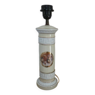 Antique Napoleon porcelain lamp