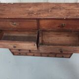 Hardware furniture wood multiple drawers old