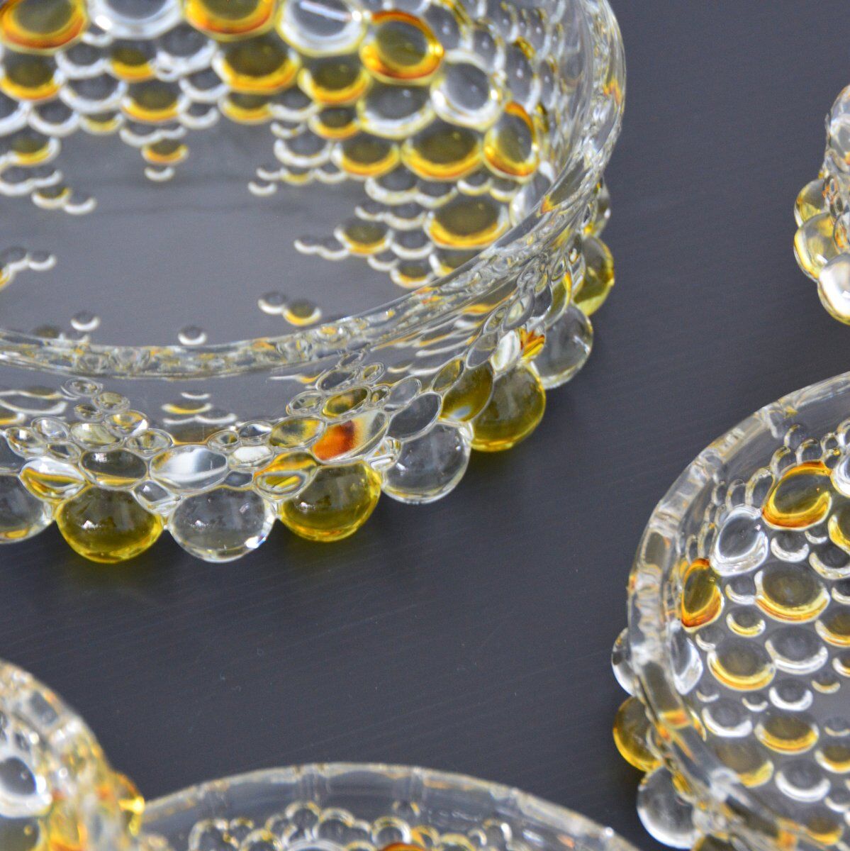 Dessert set from Walther Glass series "Boléro" 1960