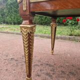 Louis XVI style bureau plat - Circa 1880 - In mahogany and mahogany veneer