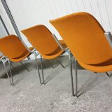 Set of 4 Piretti Castelli chairs 1970