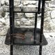 Antique chinese napoleon iii black lacquered shelf