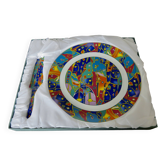 So French "Galion" pie dish with shovel, new in its original box