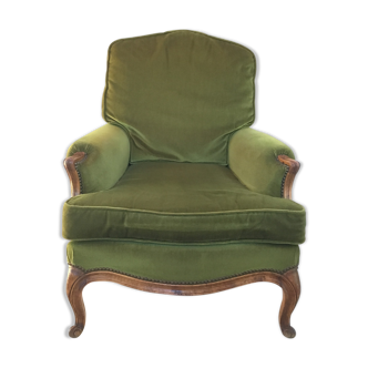Velvet armchair