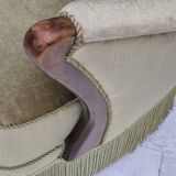 1960s, Scandinavian design, armchair in original condition, furniture velour, beech wood legs.