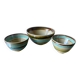 Lot of 3 scandinavian midcentury bowls in stoneware