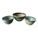 Lot of 3 scandinavian midcentury bowls in stoneware