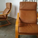 Pair of "Poang" armchairs by Noboru Nakamura