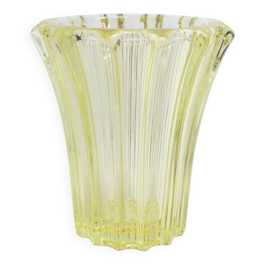 Vase Art Deco Pierre - jaune