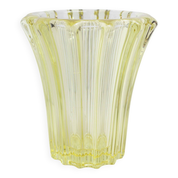 Vase Art Deco Pierre D'Avesn jaune