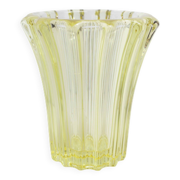 Vase Art Deco Pierre D'Avesn jaune