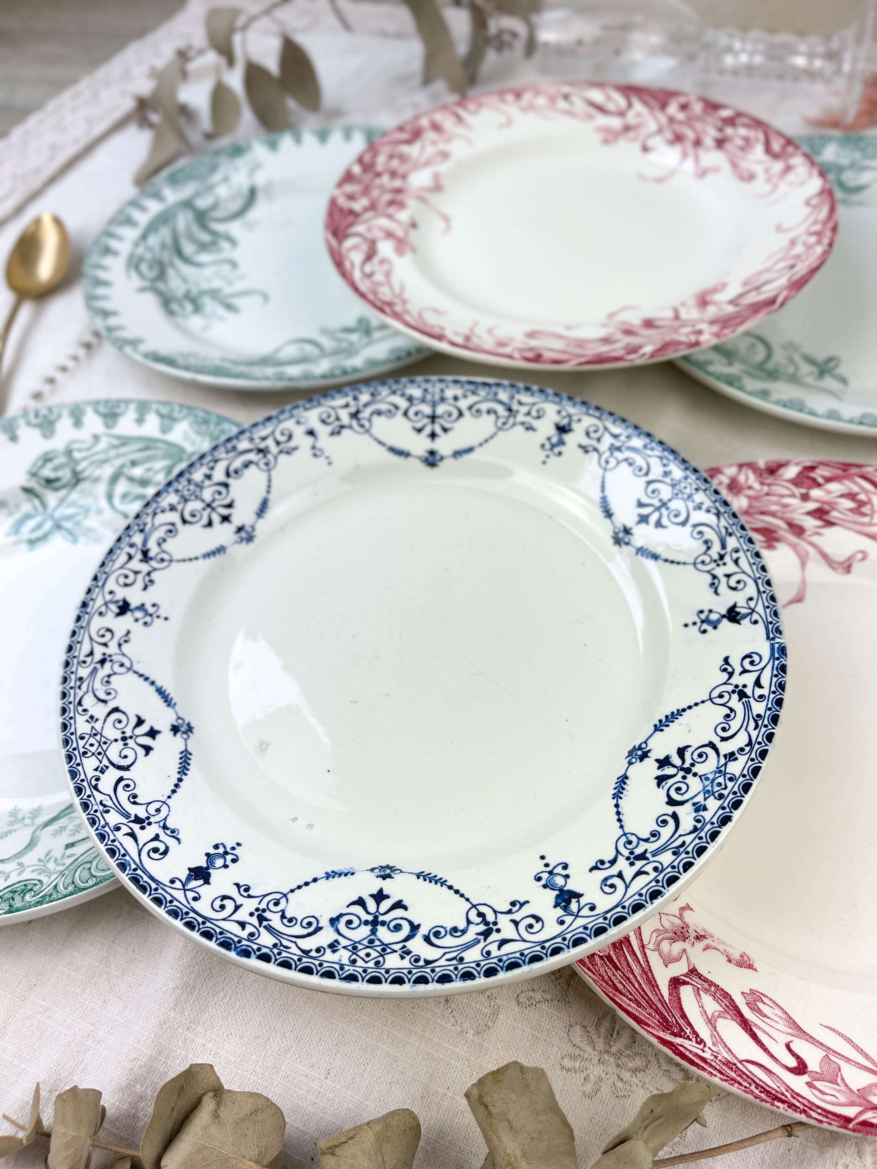 6 flat plates Earth of iron mismatched