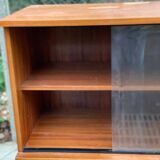 Chest of drawers buffet 2 bodies Scandinavian wooden display cabinet with 2 doors