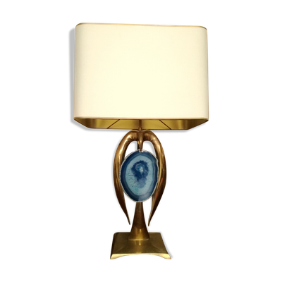 Lampe à poser laiton par Willy Daro, 1970
