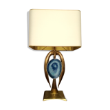 Willy Daro brass lamp, 1970s