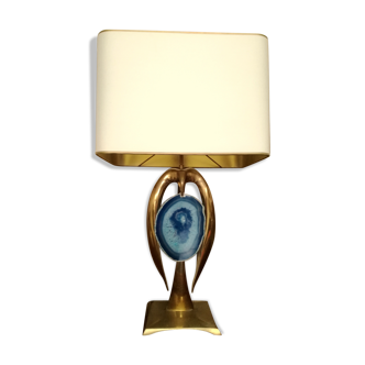 Willy Daro brass lamp, 1970s