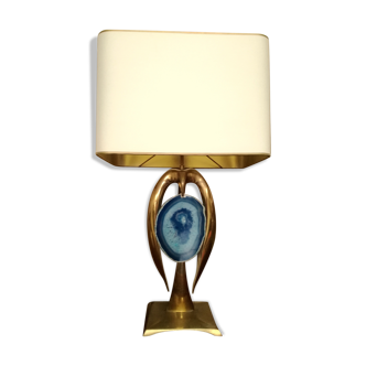 Lampe à poser laiton par Willy Daro, 1970