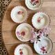 Set of 6 mismatched vintage soup plates