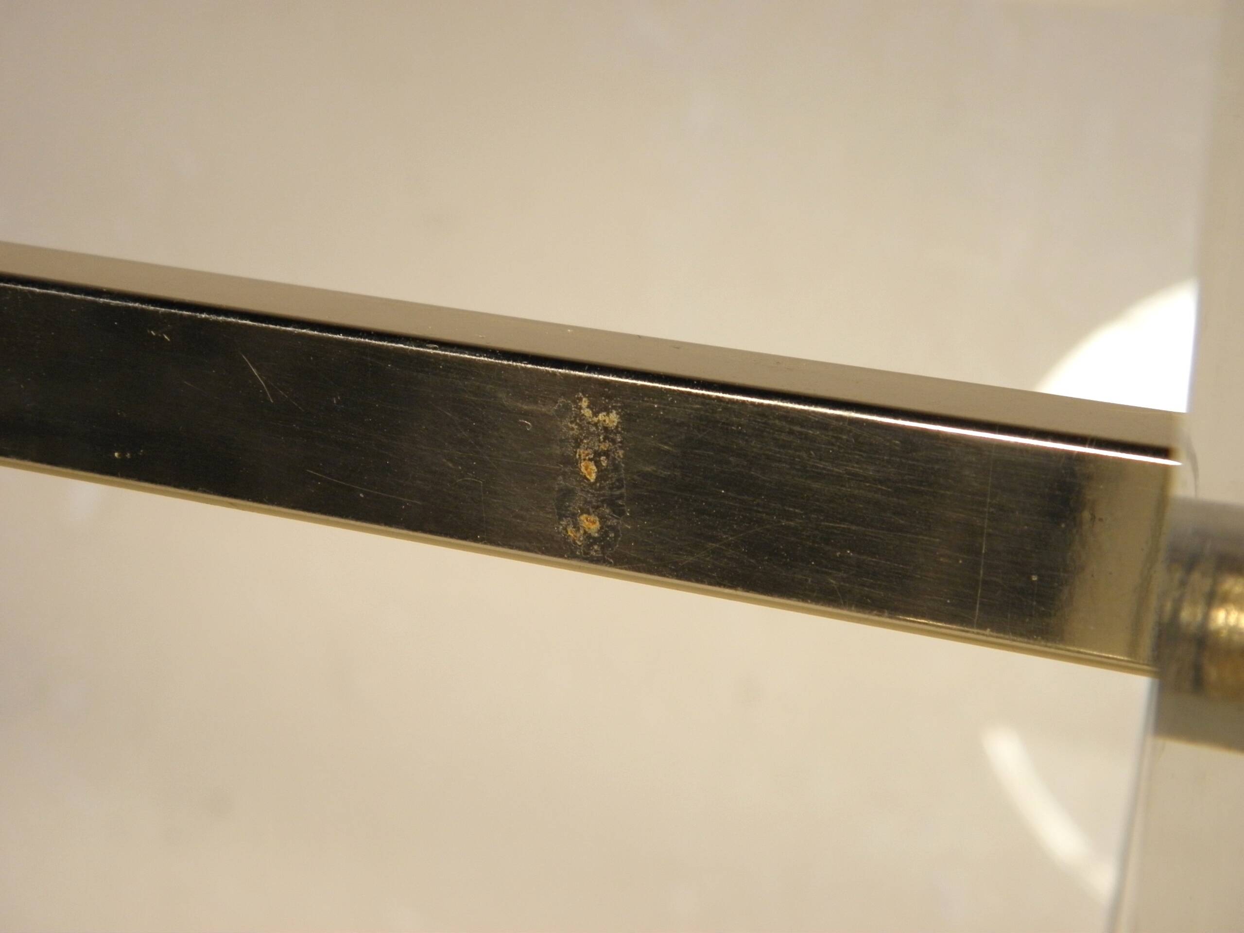 Plexiglass and metal dore magazine holders