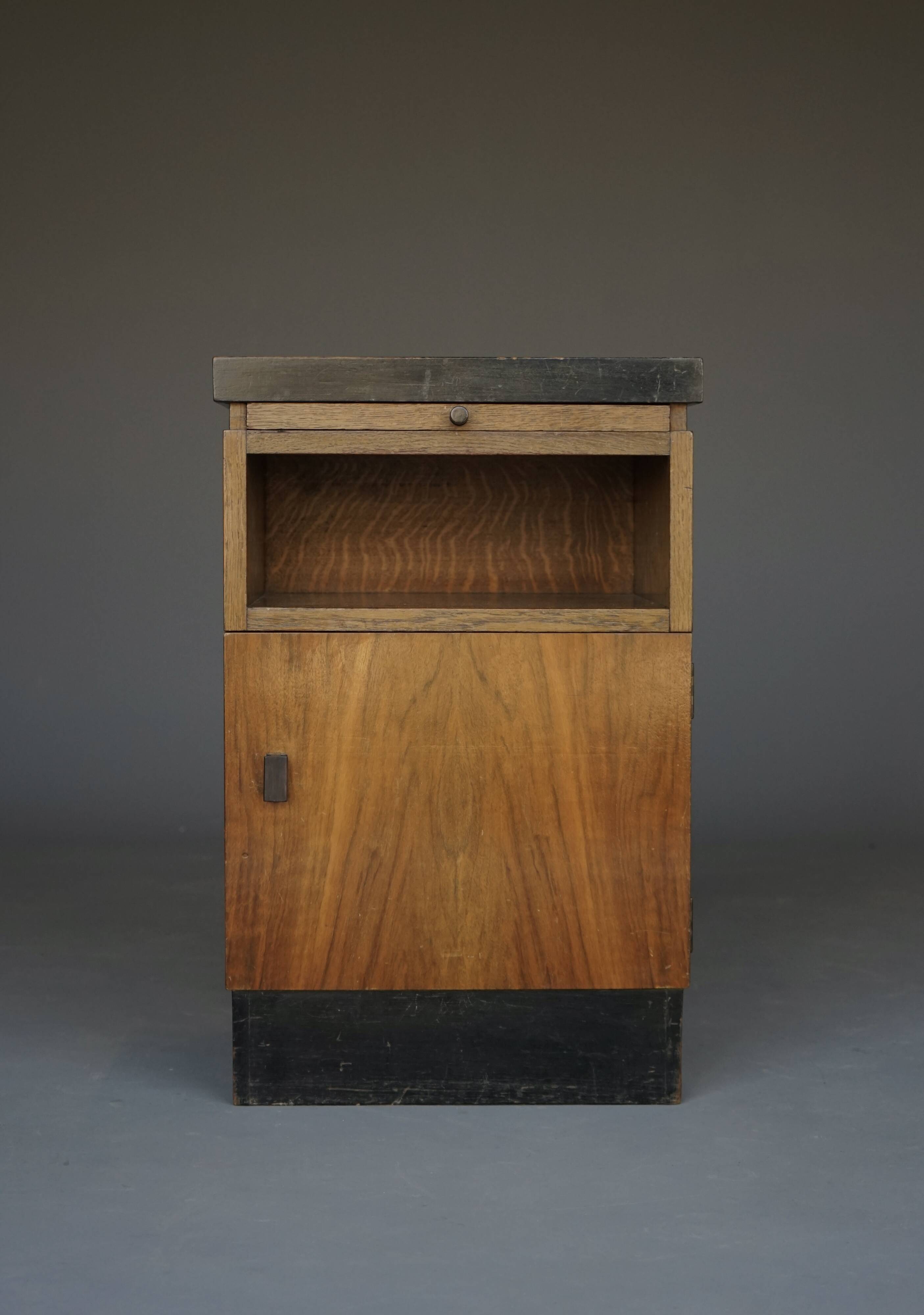 Art Deco or Haagse School Nightstand by H. Pander & zn., 1930s