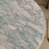 Table basse ancienne style louis xvi avec plateau marbre