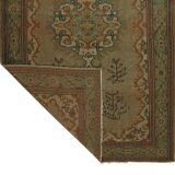 One-of-a-kind turkish handwoven vintage rug - rustic vintage charm 304x 186