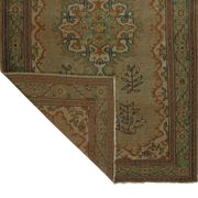 One-of-a-kind turkish handwoven vintage rug - rustic vintage charm 304x 186