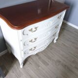 Restored chest of drawers louis xv model