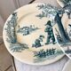 Set of 5 flat plates Iron Earth model "Garde-Champêtre" late nineteenth