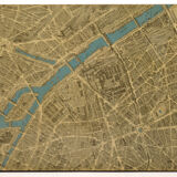 Paris 1960 plan coffee table