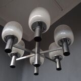 Luster chrome metal and blown glass 1970