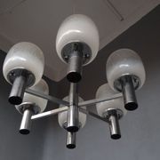 Luster chrome metal and blown glass 1970