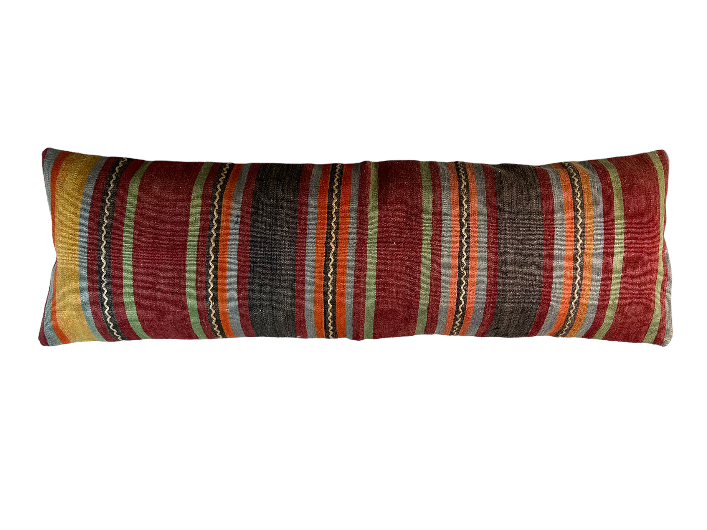 Vintage turkish kilim cushion cover , 120 x 40 cm