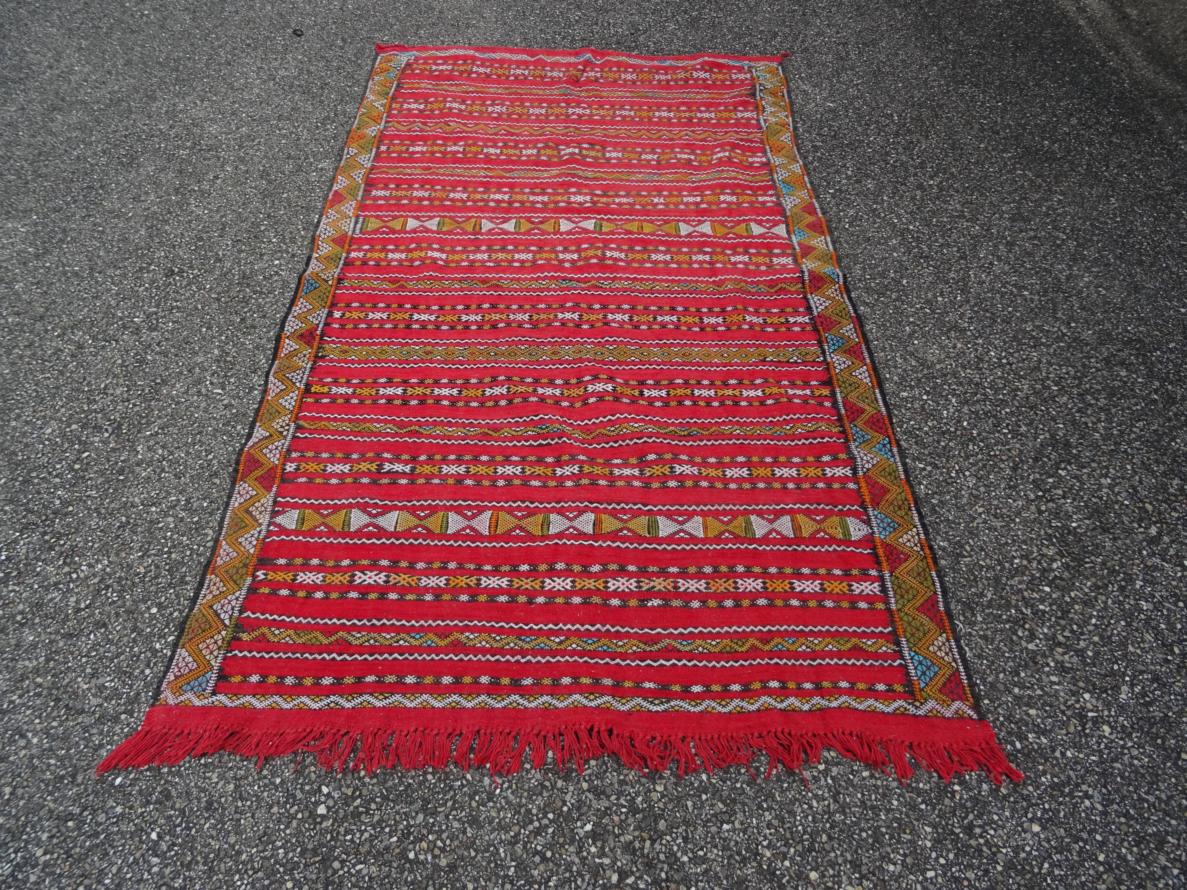Handmade Tuareg Berber rug 233 x 133 cm